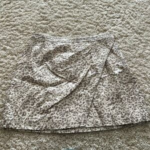 Free People leopard print skirt size 2